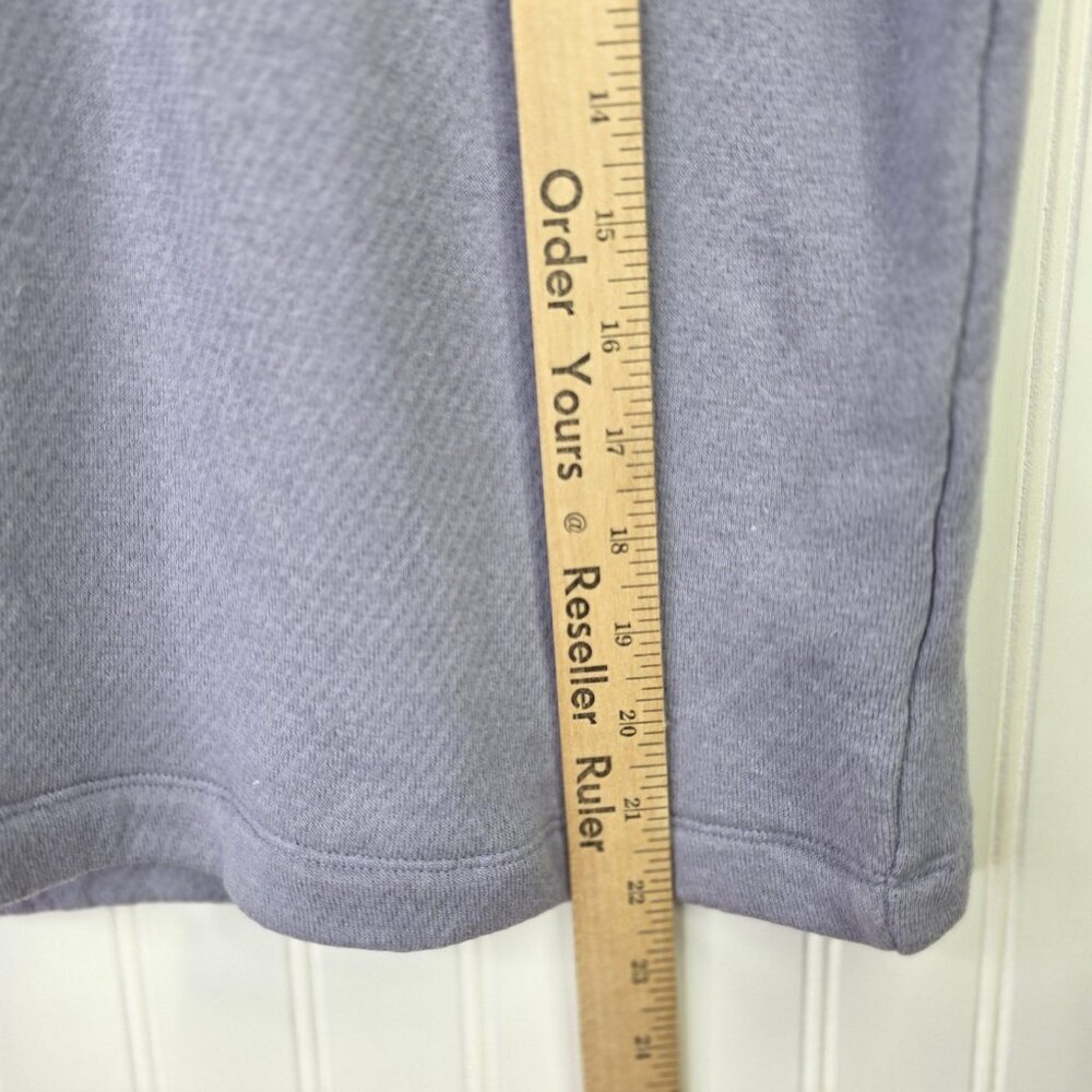 Madewell Top Womens XXS Purple Waffle Sweatshirt Short Sleeve Relaxed Fit Active - Picture 7 of 8